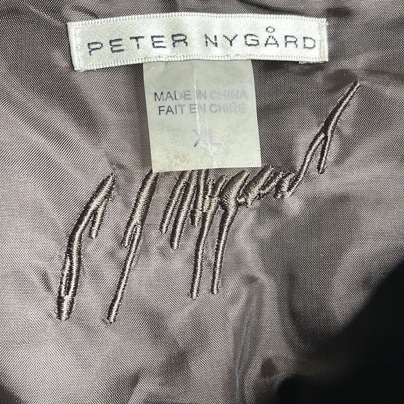 SALE!🔥NYGARD Collection Brown Leather Jacket Stretchy Material Back Arms Size XL - Picture 3 of 5